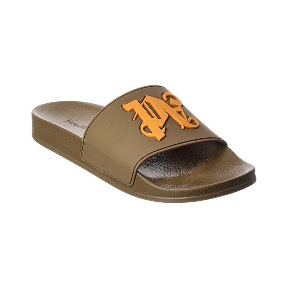 Palm Angels Pa Monogram Pool Slide, Green